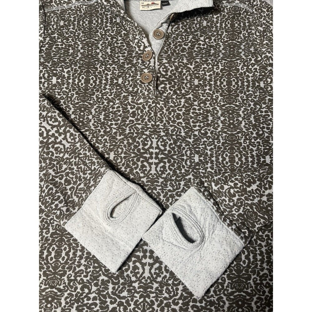 Kavu womens 1/2 pullover performance sweater Med athletic sporty layering ski - Picture 4 of 8